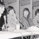 The Beatles meet with the press prior to their August 15, 1966 concert in Washington D.C. Not pictured: The Cyrkle, or the group of local teens posing as The Cyrkle. (Photo: Bettmann/Getty Images)